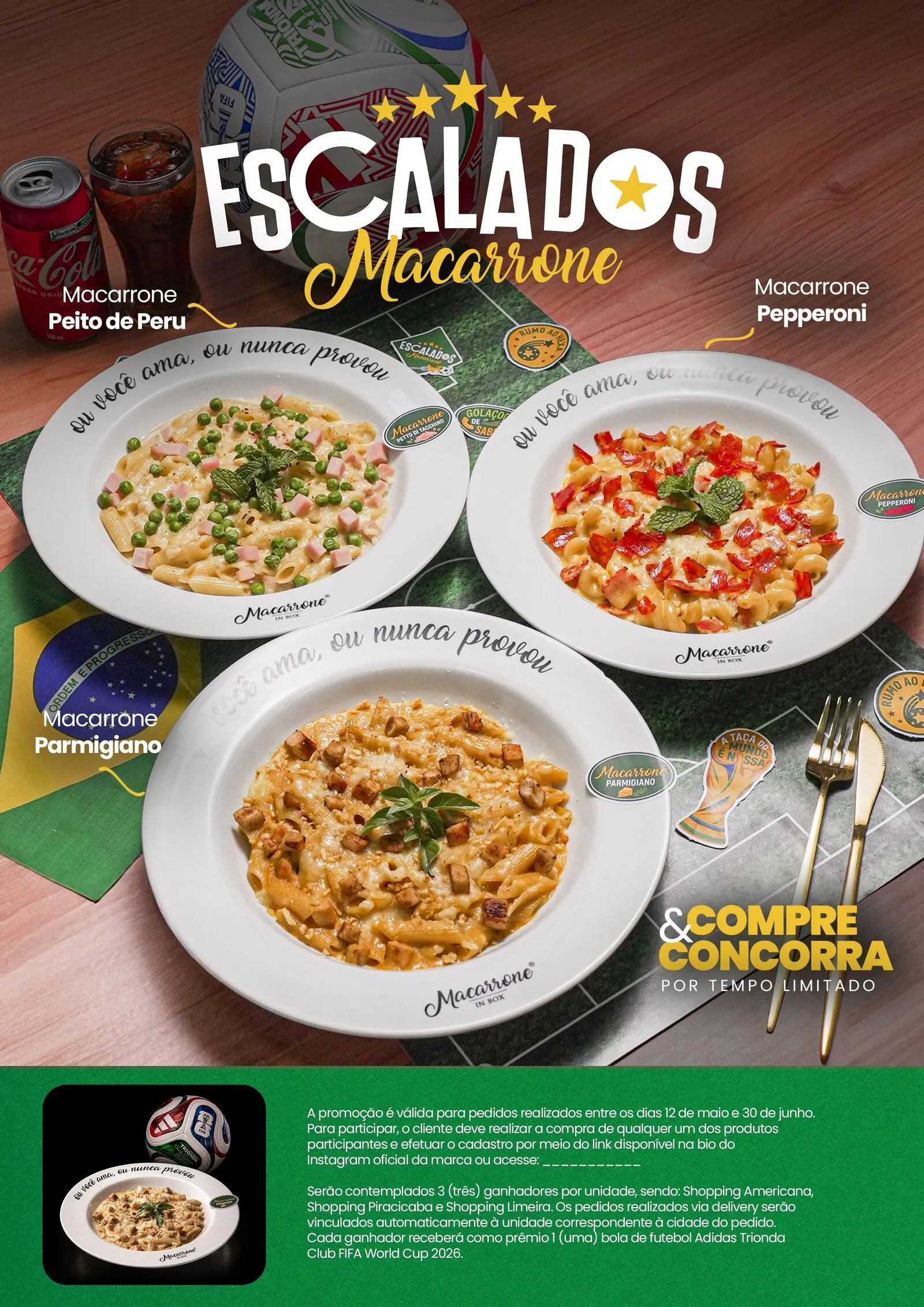 Display impresso A4 da campanha para o balcão