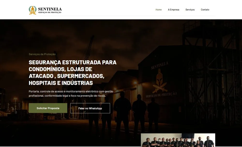 Topo com a proposta