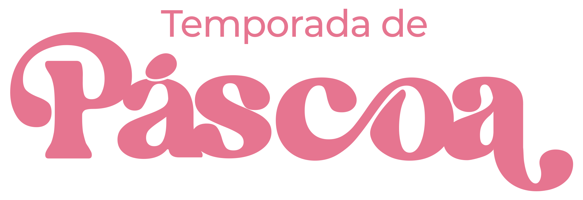 Lettering Temporada de Páscoa